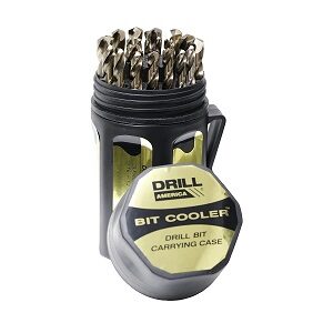 Drill America - DWD29J-CO-PC 29 Piece M35 Cobalt Drill Bit Set in Round Case